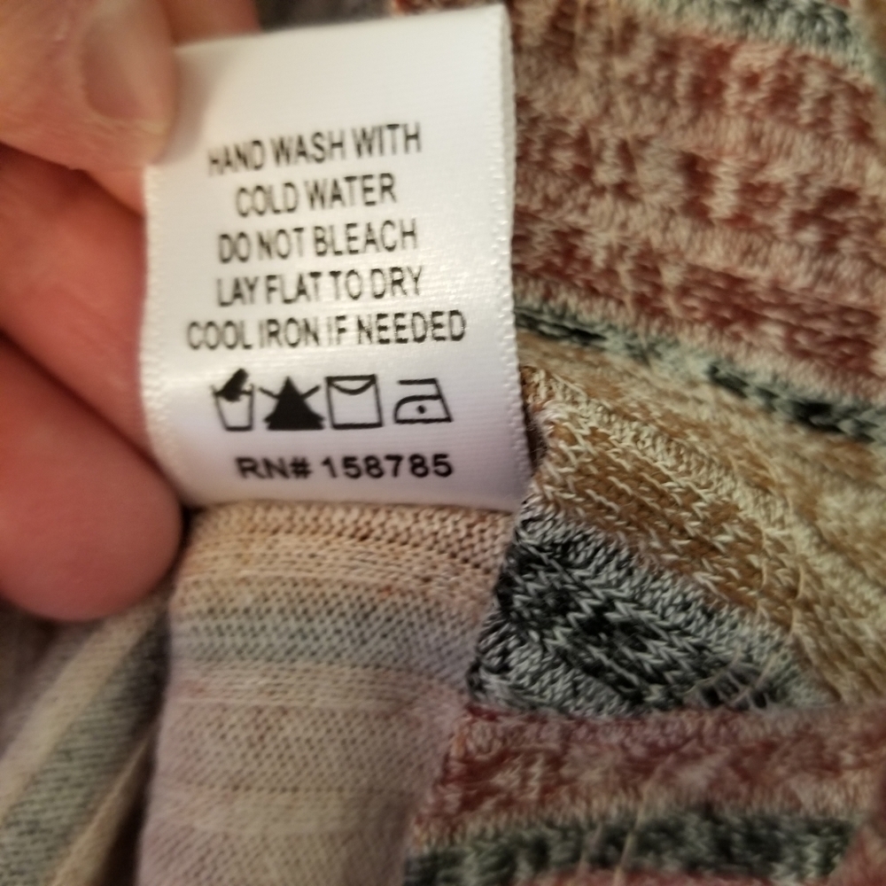 Another Reason striped shirt, sz Lg - Picture 3 of 7